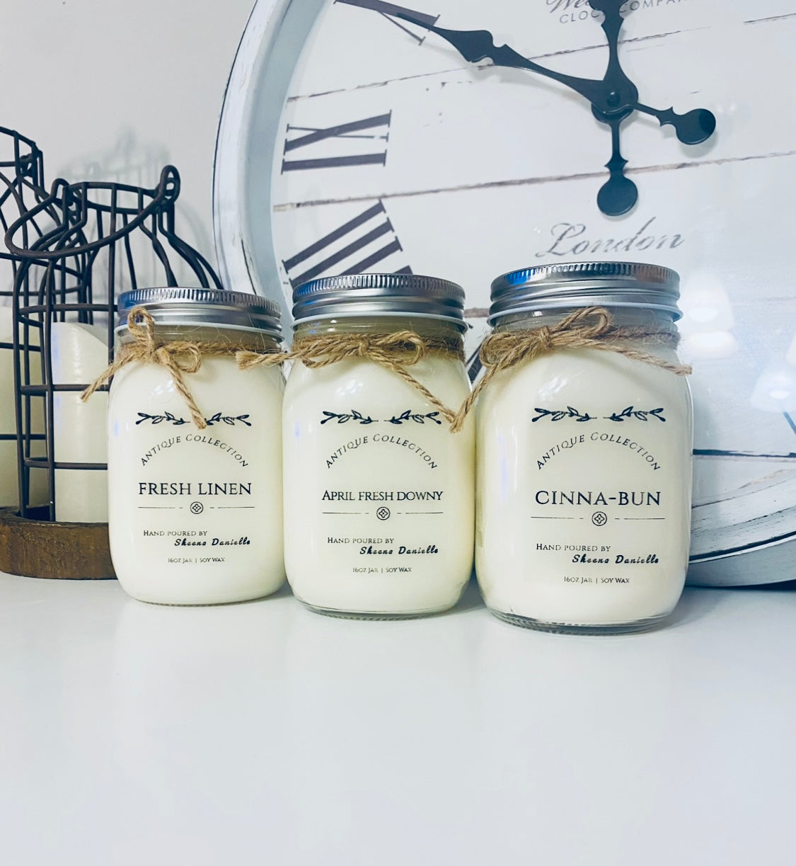 Large Mason jar 16oz candles